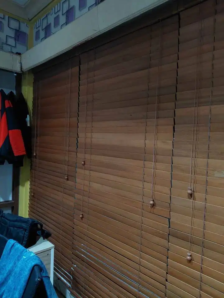 Wooden Blind venetian Blind Krei Kayu ORI KAYU