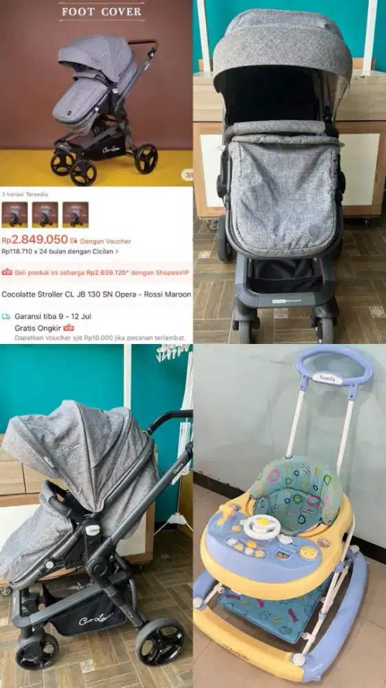 Stroller Cocolatte Opera + Baby Walker Family Rp1.200.000