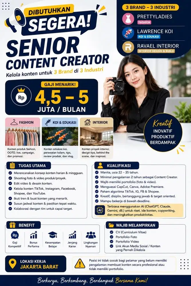 Lowongan Konten Creator Spesialis