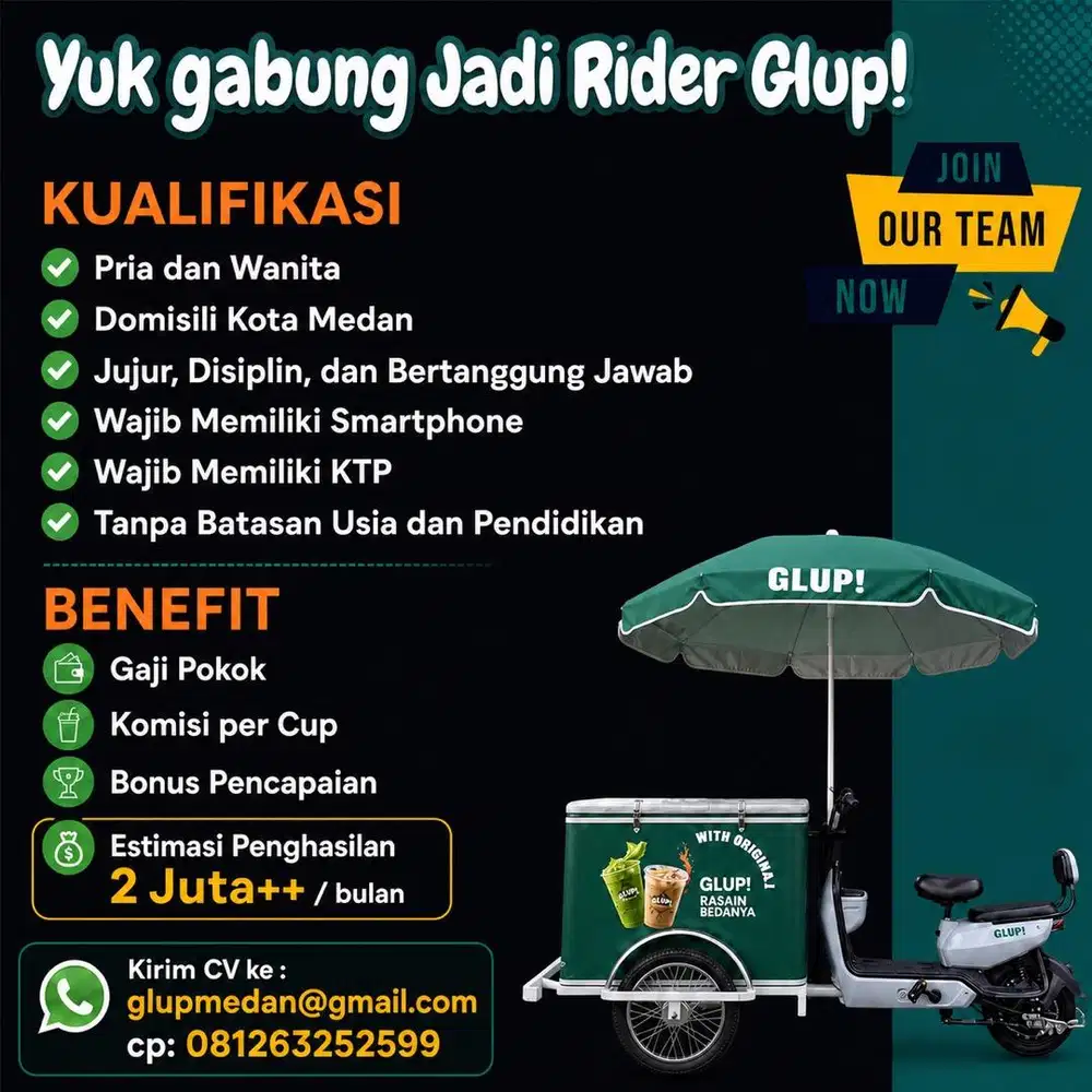 Loker rider kopi keliling