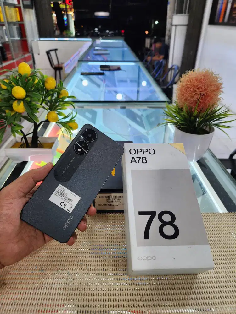 Oppo A78 Ram 8+8Gb/ 256Gb Wifi Only (Unit Malaysia) Mulus Bergaransi