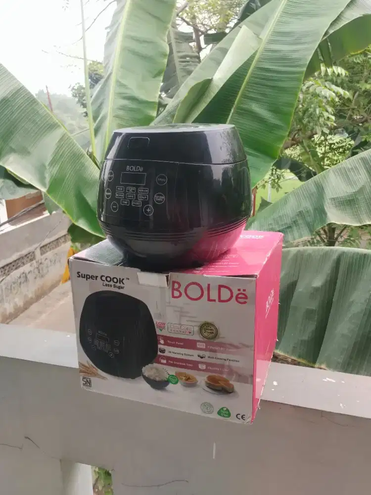 Bolde rice cooker supercook magicom less sugar touchscreen