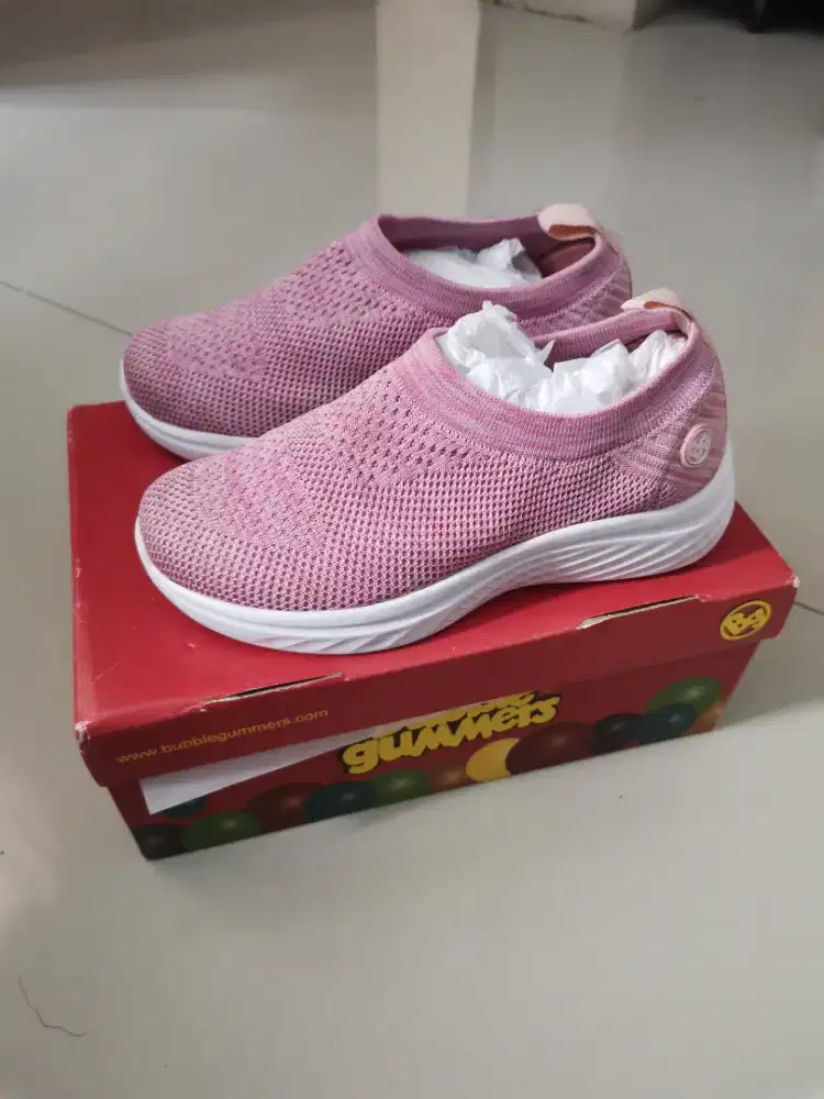 Sepatu Anak Perempuan Bata BubbleGummers Slip On Bree Pink Size 31