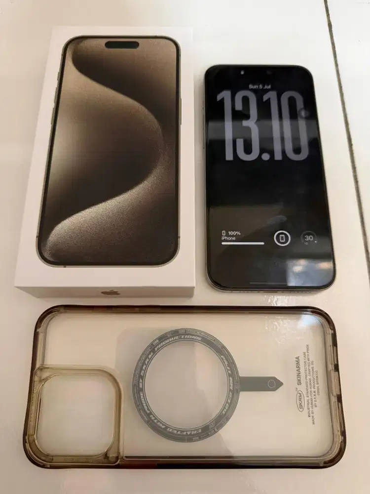 Iphone 15 promax 512gb natural titanium 5G fullset inter zp/a