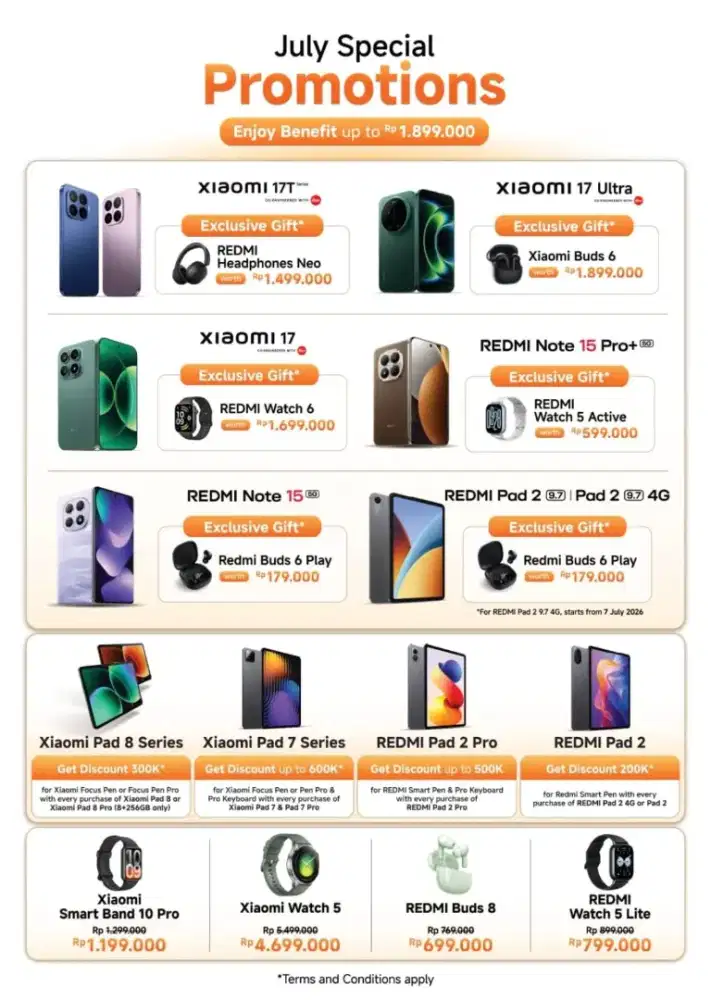 Promo xiaomi july