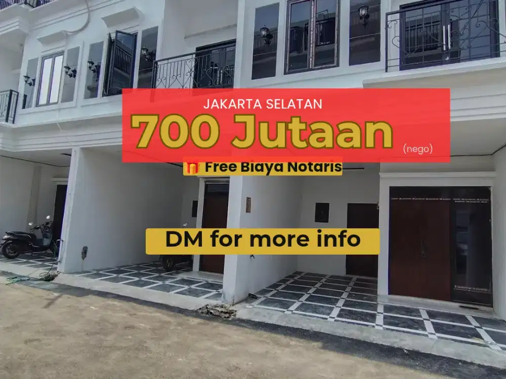 Rumah dijual di Jagakarsa Jakarta Selatan harga 700 Jutaan