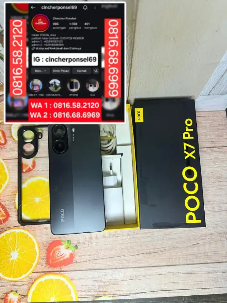 Jual hp istimewa POCO X7 PRO 5g 12/512 likenew siap pakai