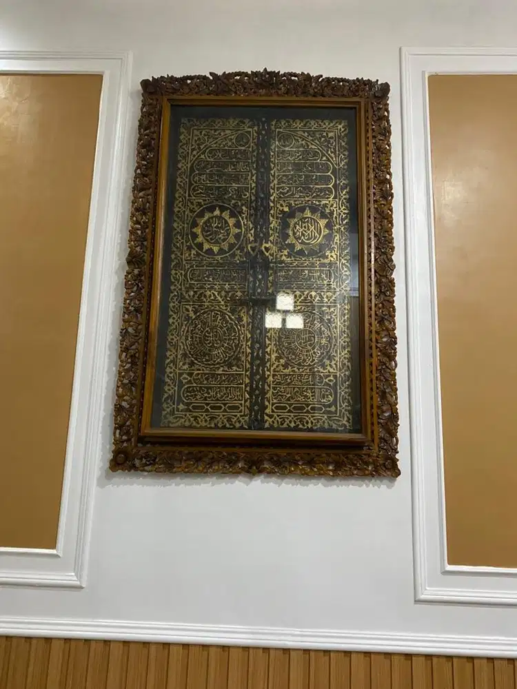 Kaligrafi pintu ka'bah Kayu Jati