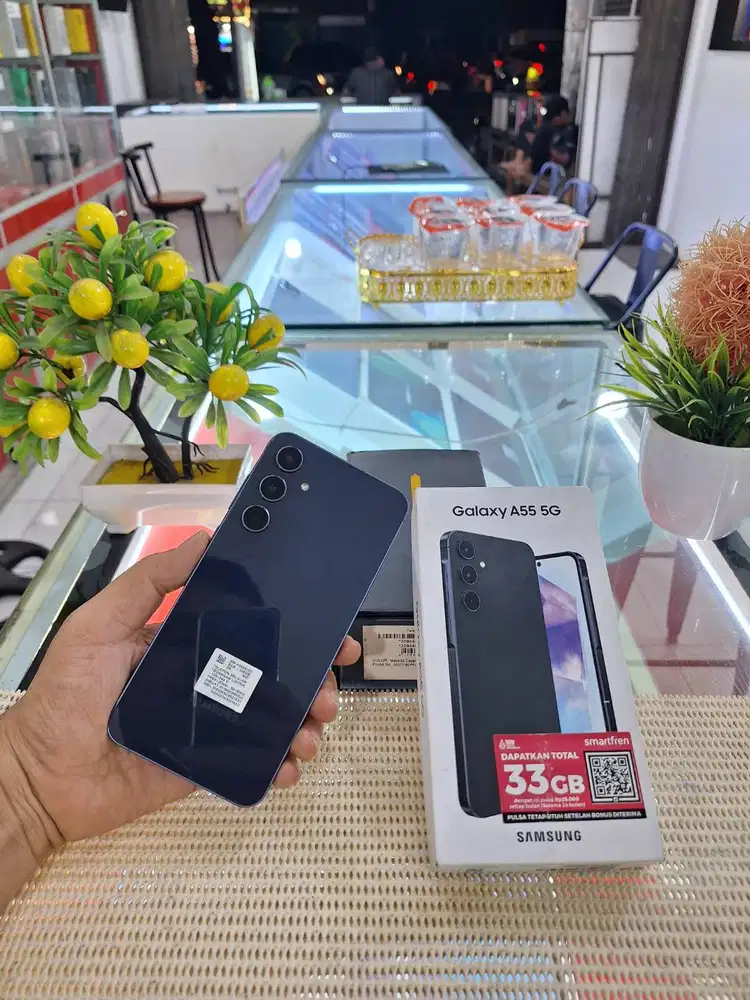 Samsung A55 5G Ram 8+8Gb/ 256Gb Fullset Mulus Like New Original 100%