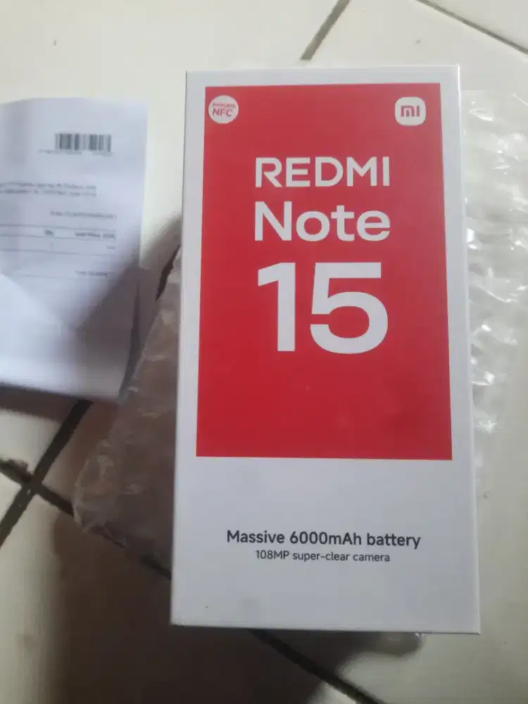 Jual hp redmi note 15 kondisi baru masih segel