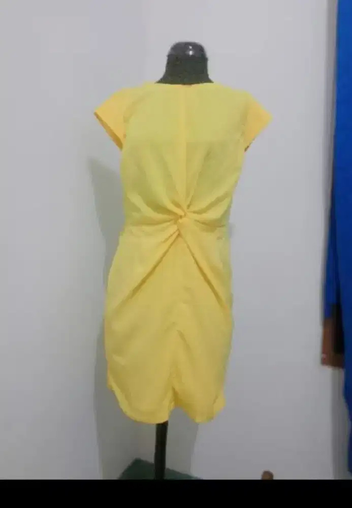 Dress twist kuning ld 92 PJ 89