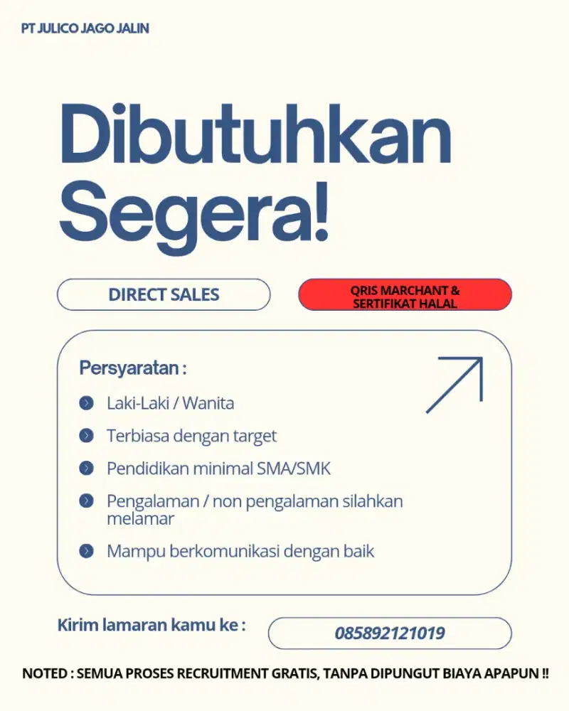 Lowongan kerja sales