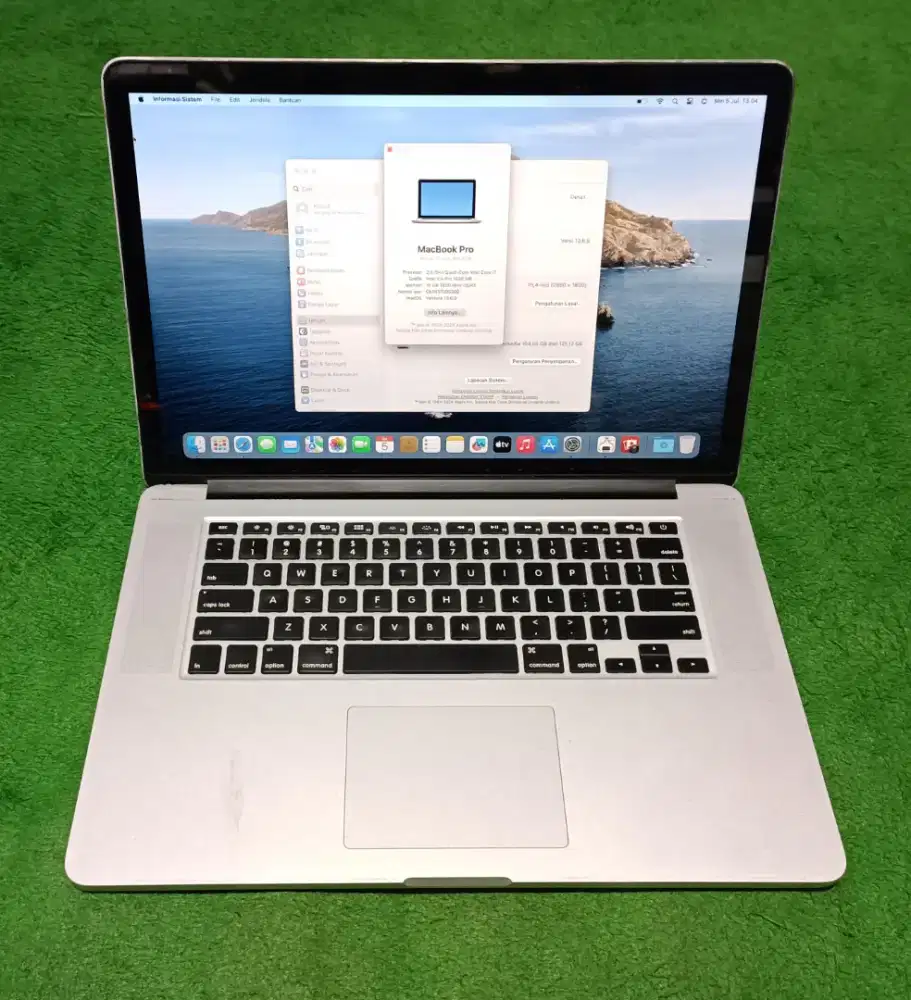Apple MacBook Pro 2014 15inch i7 16/128 GB Silver Dual VGA Murah