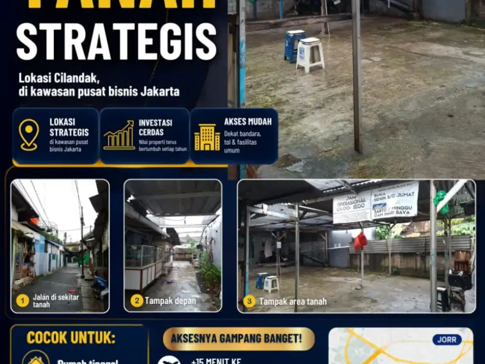 DIJUAL TANAH DI CILANDAK (Turun Harga) Nego sampai DEAL