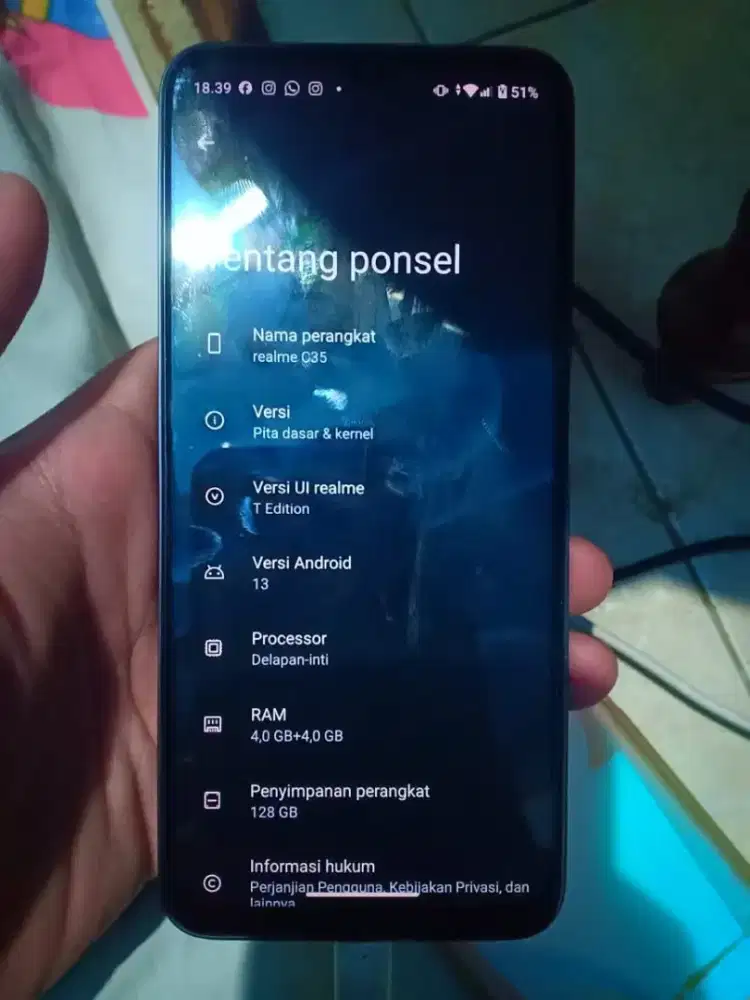 Realme c35 ram 4+4/128