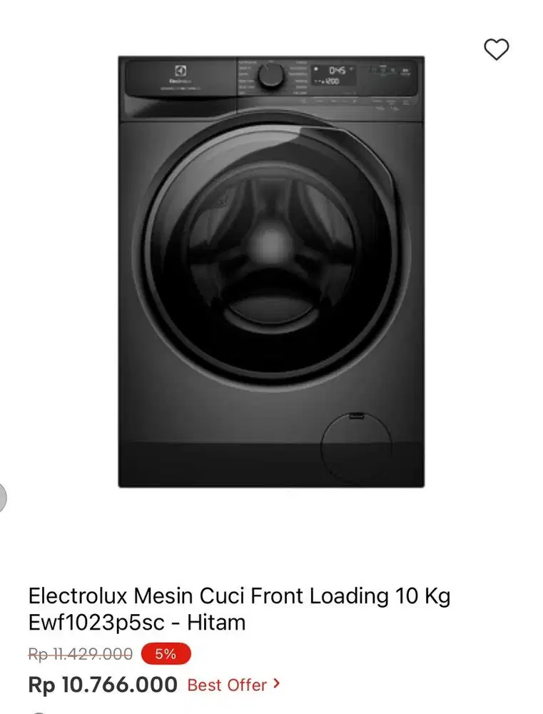 WM FRONT LOAD ELECTROLUX 10kg
