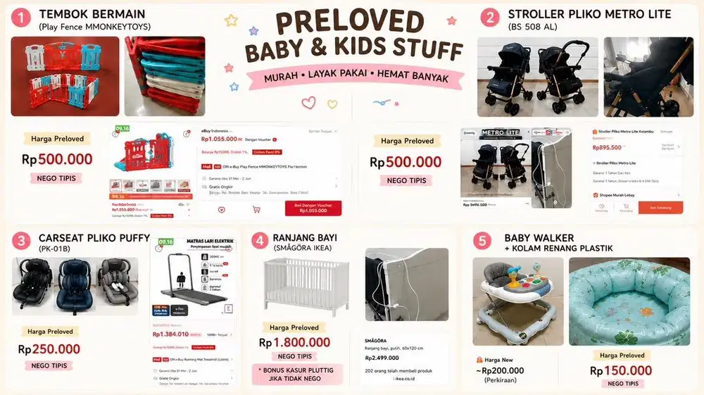 Bundle Perangkat Bayi Bekas