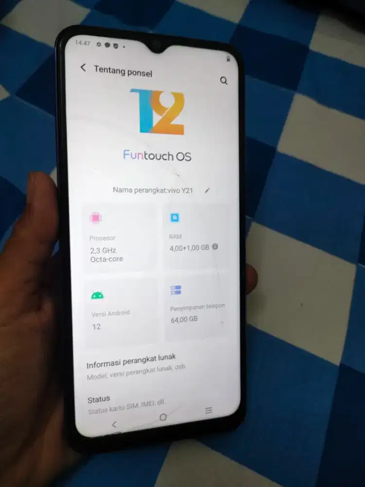 Vivo y21 ram 4/64 minus dikit