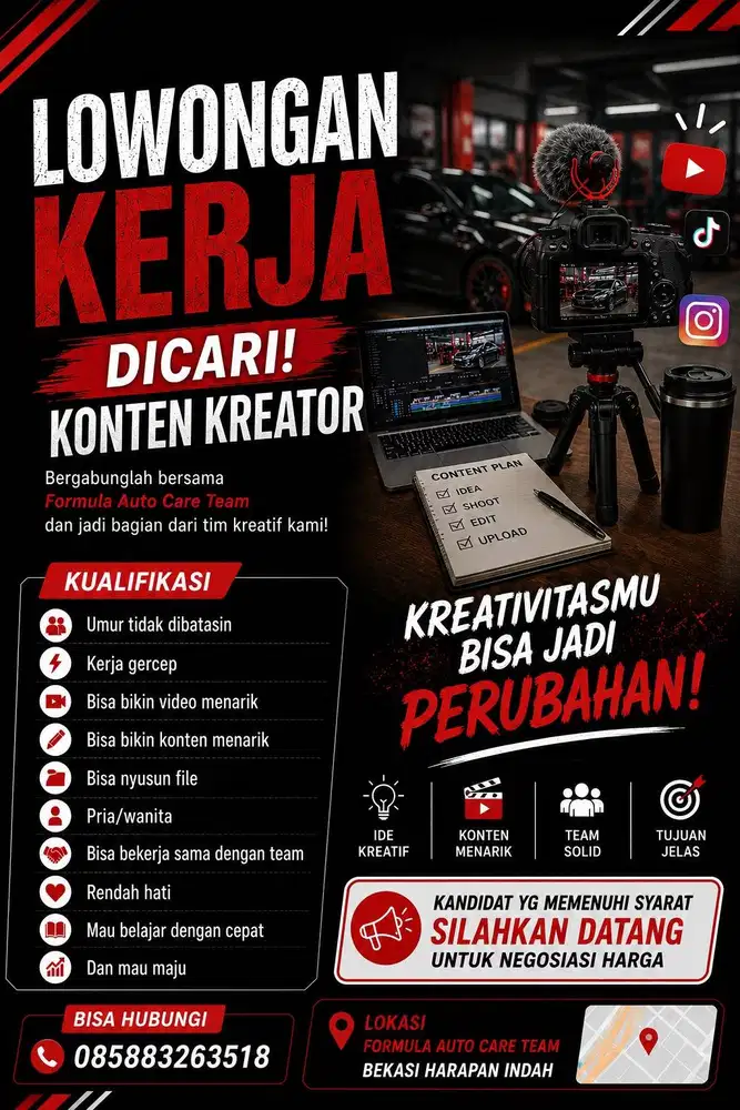 Dicari Konten Kreator
