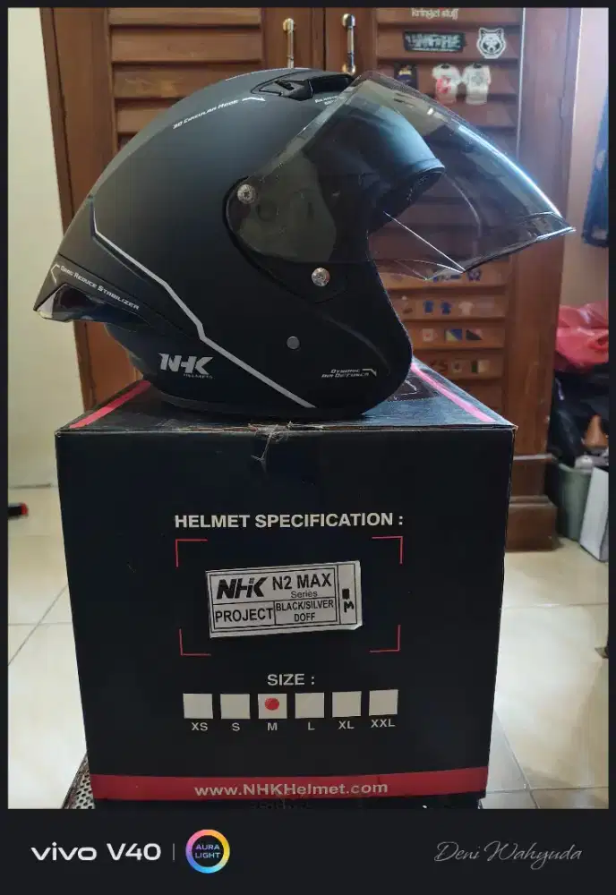 NHK N2 MAX PLUS VISOR IRIDIUM BLUE