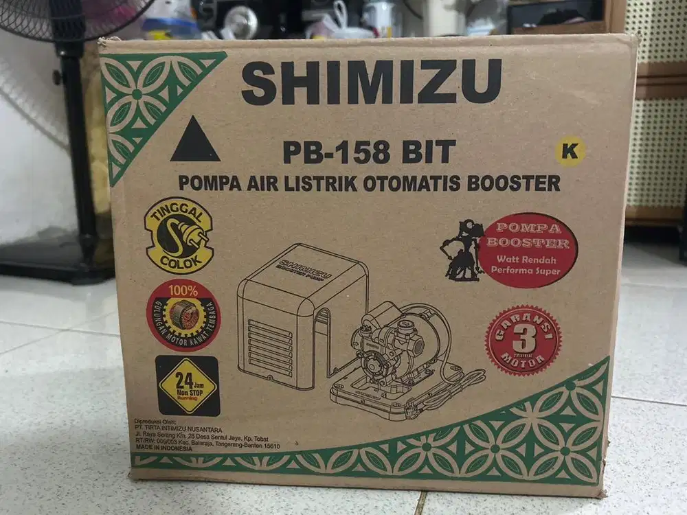 Pompa Air Listrik Otomatis Booster Shimizu pb-158 bit