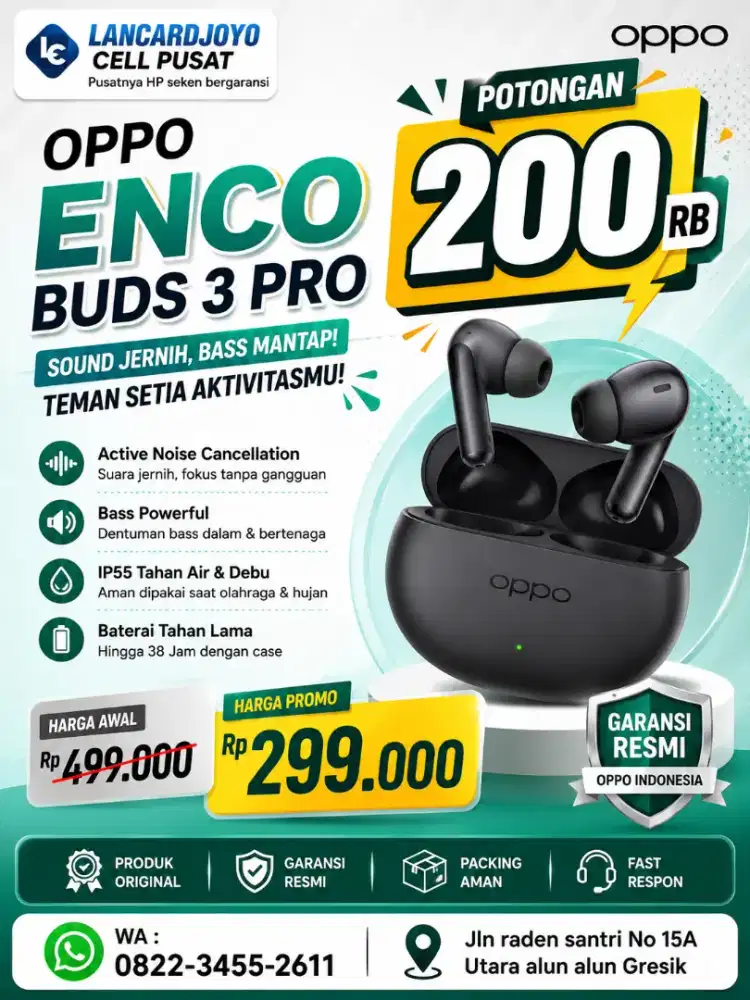Oppo Enco Buds 3 Pro Baru