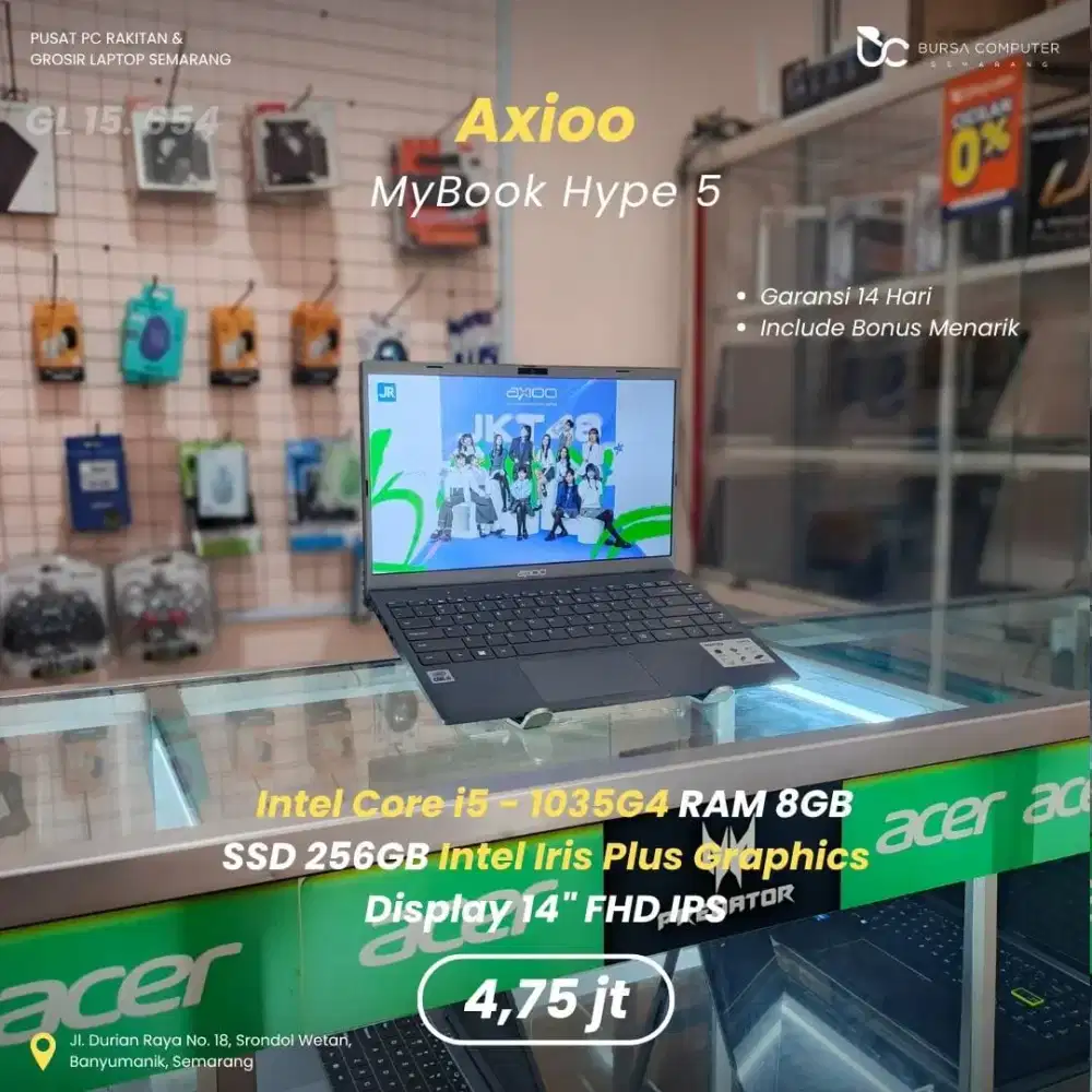 AXIOO Hype 5 | Core i5 1035G4 8GB 256GB