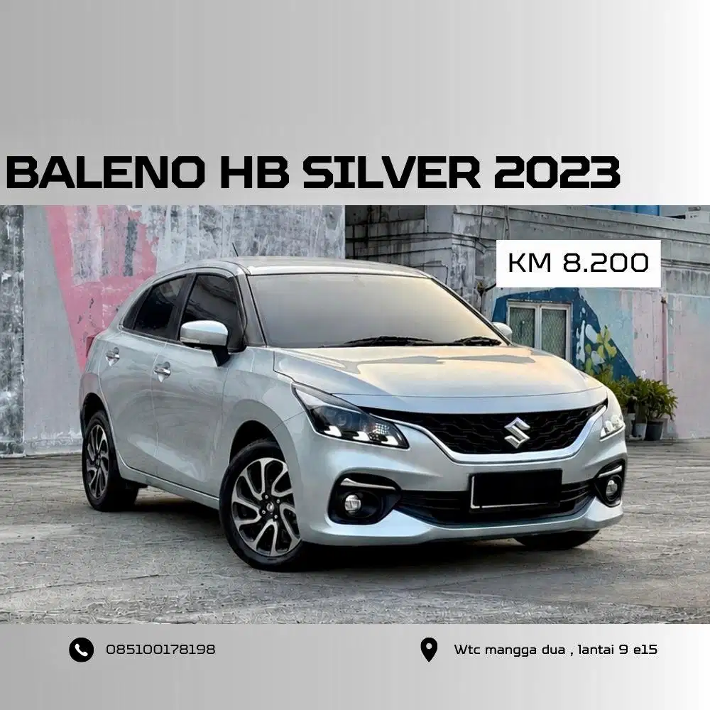 [KM 8.000 PERAK]SUZUKI BALENO HB HATCHBACK AT SILVER 2023