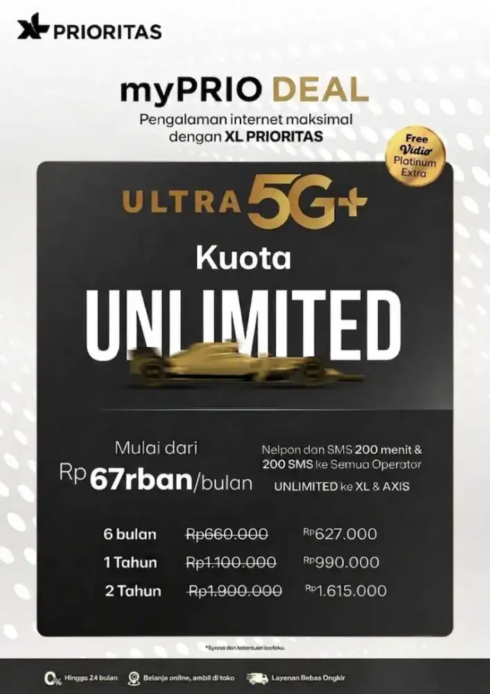 Promo Xl unlimited ultra 5G Bebas request nomer cantik