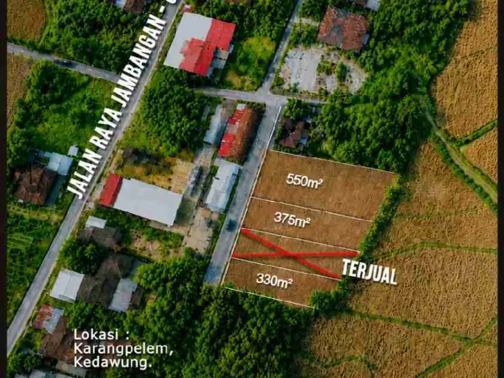 Tanah pekarangan Murah karangpelem kedawung sragen