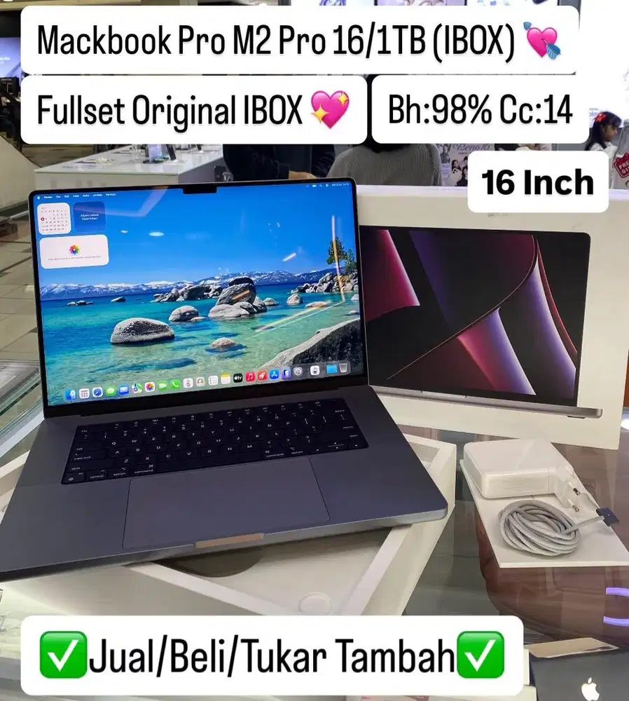 Macbook Pro M2 Pro 16 inch 16/1Tb Space Grey Resmi Ibox