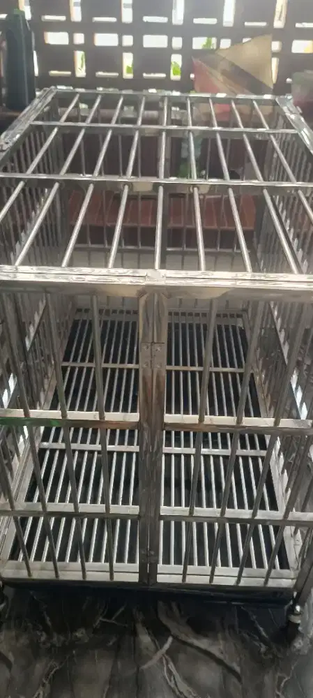 Kandang stainless 108x70x75