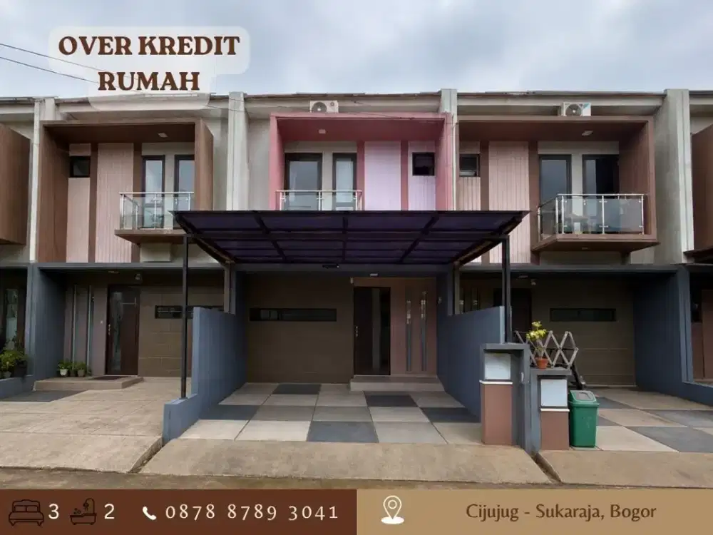 TAKE OVER Rumah 2LT sdh Renovasi 98JT di Graha Laras Sentul Bogor dkt Tol
