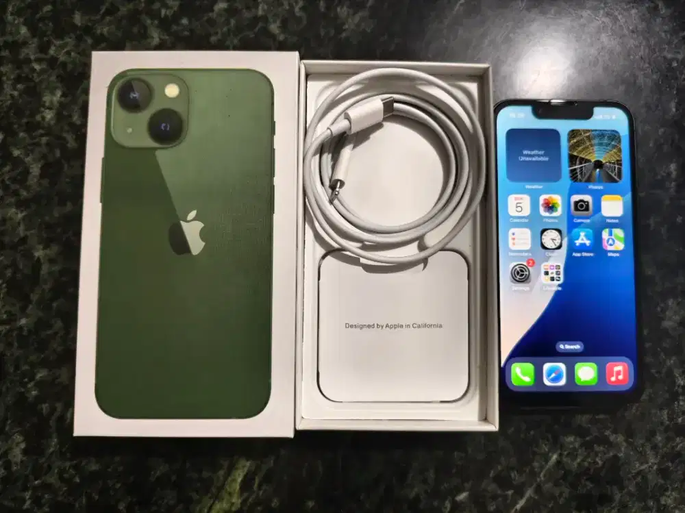 Iphone 13 Mini 128GB Ex INTER All Operator Warna Hijau TRUETONE Aktif