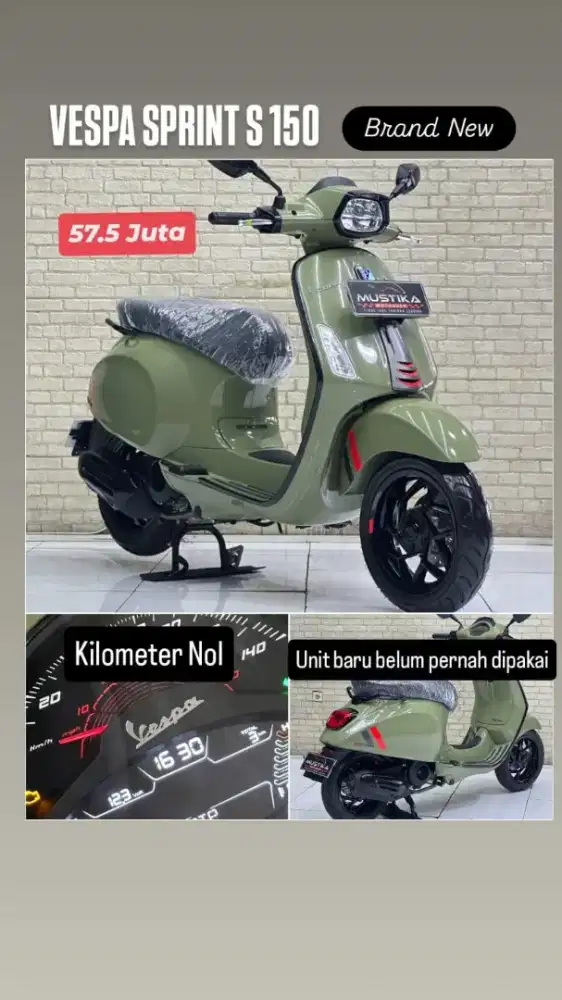 Odo 3 Bekas Rasa Baru!!New Vespa Sprint S 2025 Wrna Favorit-Mustika