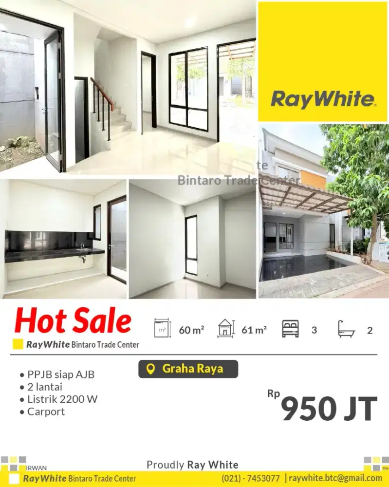 Dijual rumah siap huni di Graha Raya dekat ke Ciledug