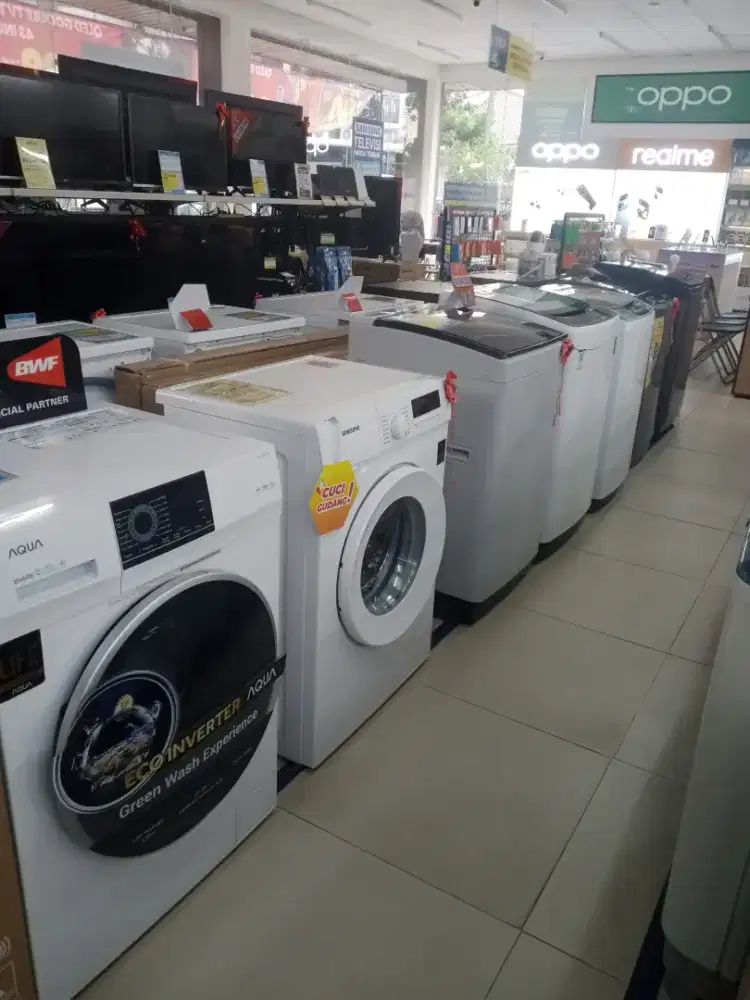 MESIN CUCI SATU TABUNG SHARP POLYTRON AQUA ELECTROLUX