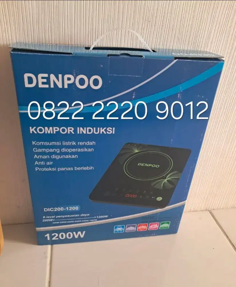 (BARU) Kompor Listrik Induksi DENPOO 200-1200watt Touchscreen Garansi