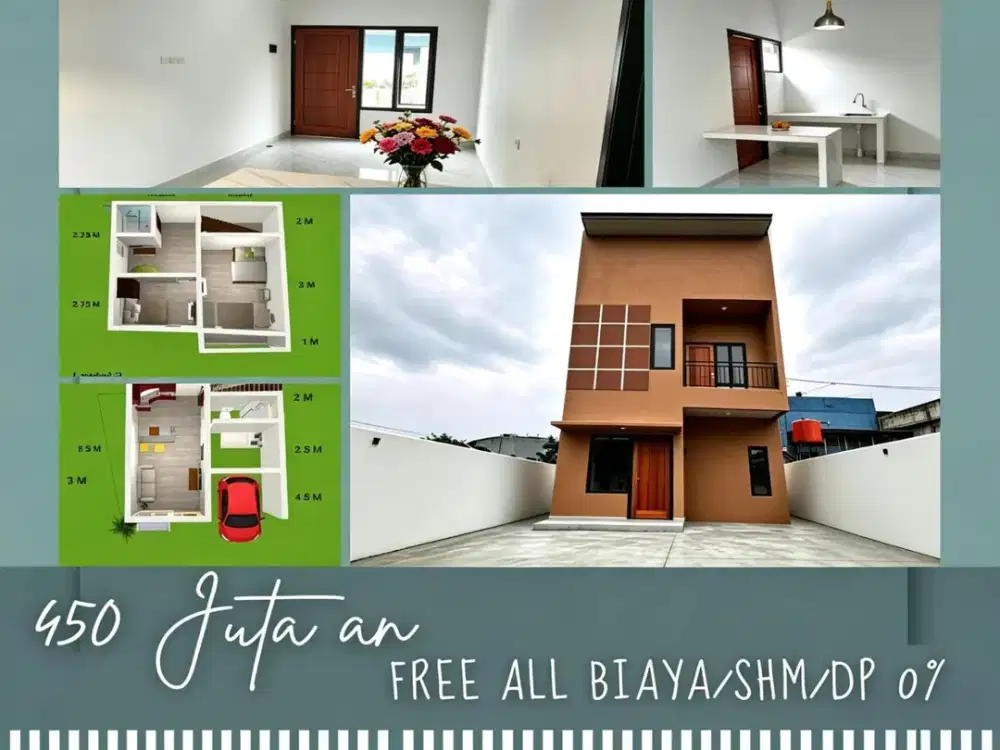 Rumah NEW 2 Lantai Free All Biaya di Sukamaju Baru Depok Dekat Mall Lippo Icon Cibubur