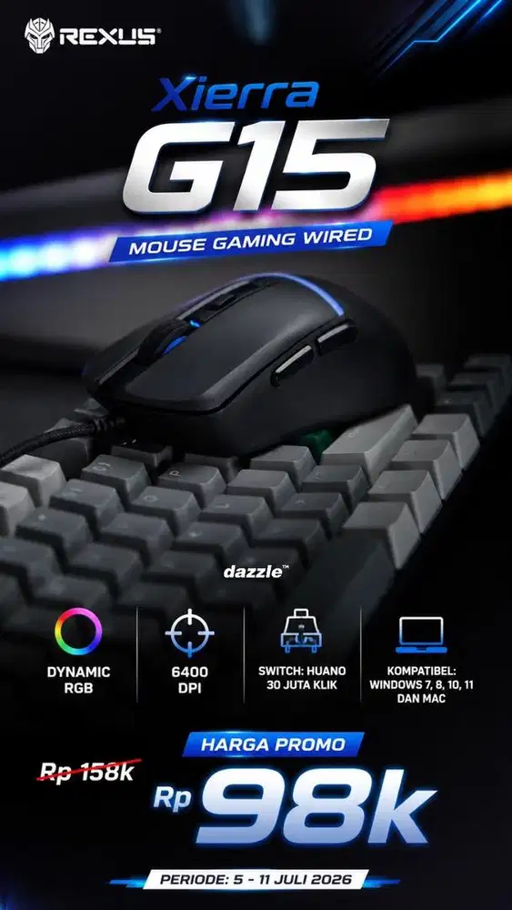Rexus mouse gaming G15