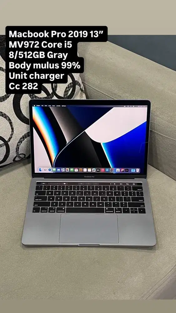 Macbook Pro 2019 13” MV972 Core i5 2.4GHz 8/512GB Gray Touchbar
