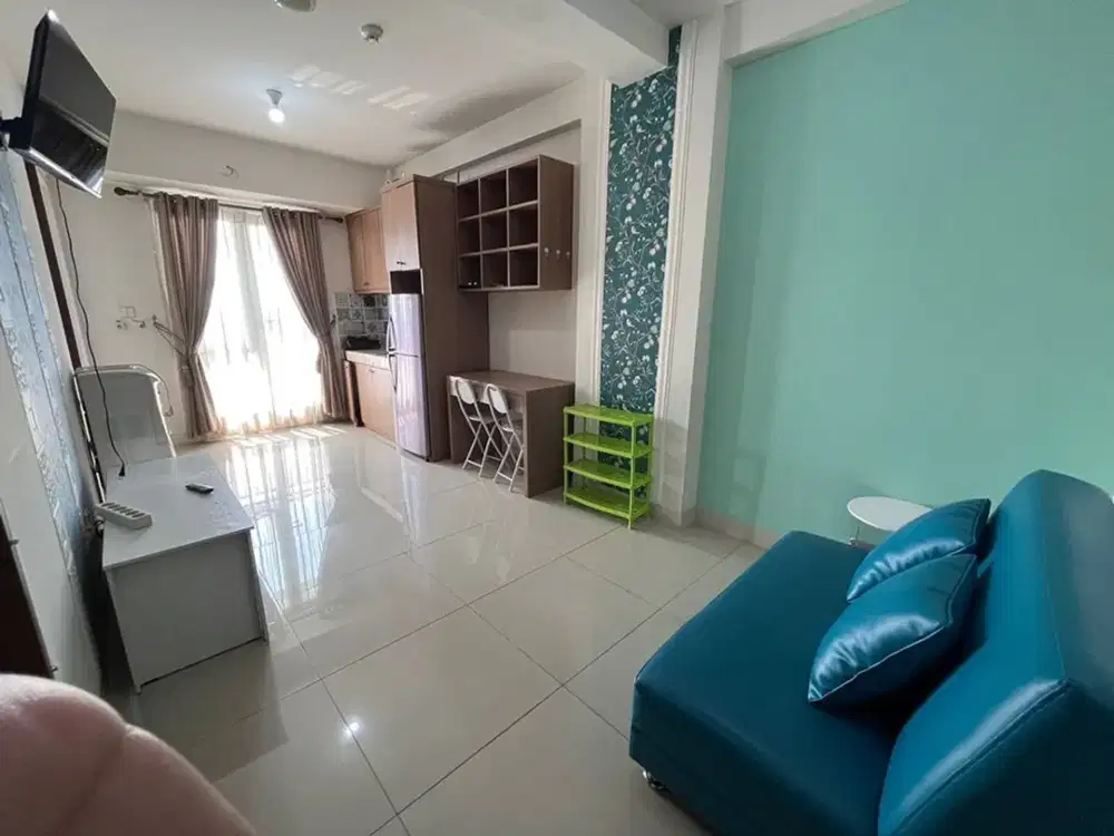 Disewakan 2 Bedroom Oak Tower B – Full Furnish, 2 Kamar Terpisah, Hadap Timur, 3 Menit LRT Pulomas