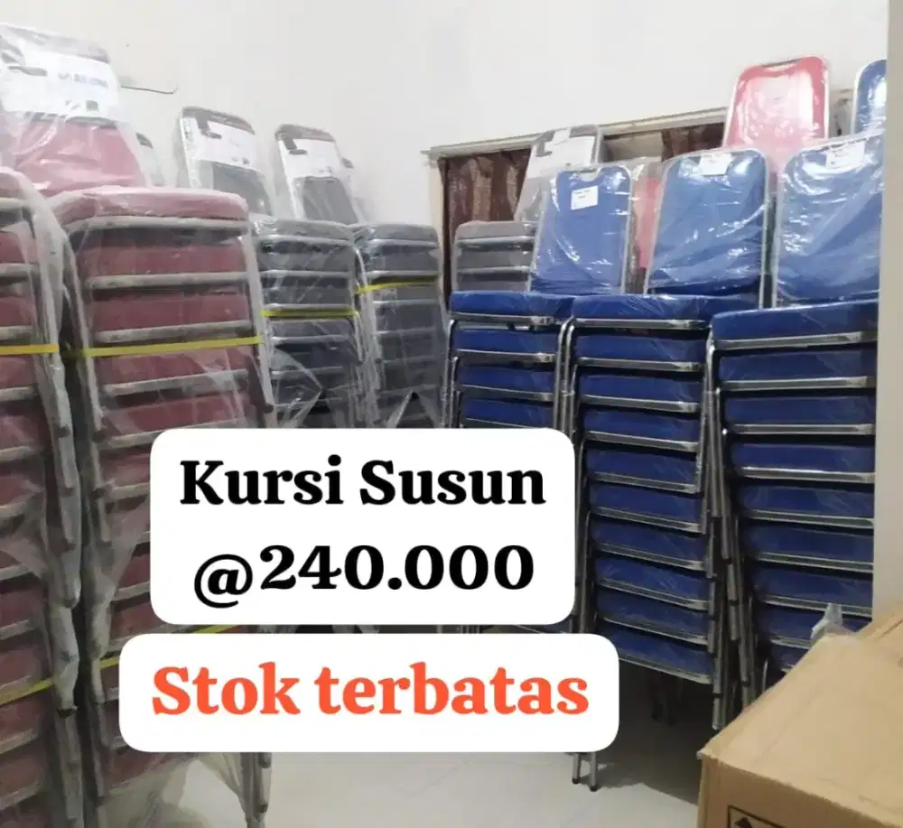Promo Kursi kantor Kursi Tumpuk dan Kursi Putar Murah Jogja