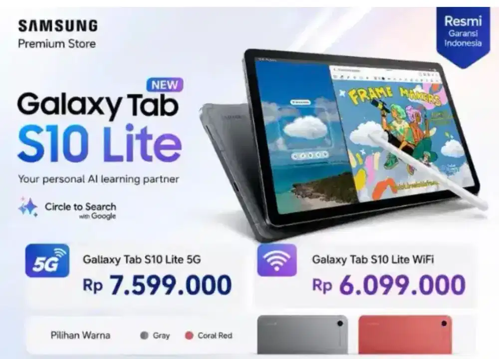 Samsung Galaxy Tab S10 Lite LTE 5G 6/128GB - Gray | Android Tablet
