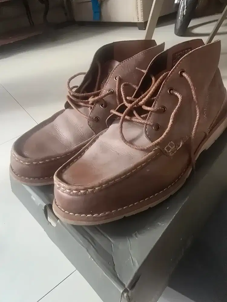 Timberland Original Men's Leather Chukka Boots Brown 42 Full Leather