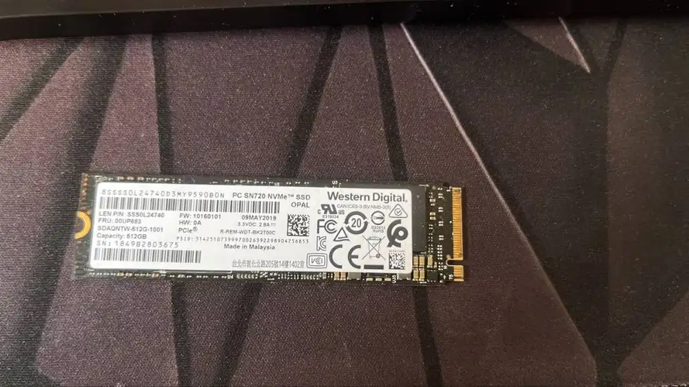 SSD M2 NVME 512GB WESTERN DIGITAL