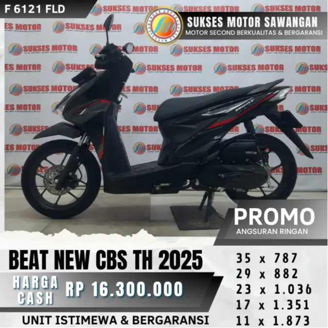 HONDA NEW BEAT CBS TH 2025 UNIT MULUS ISTIMEWA BISA KREDIT BERGARANSI