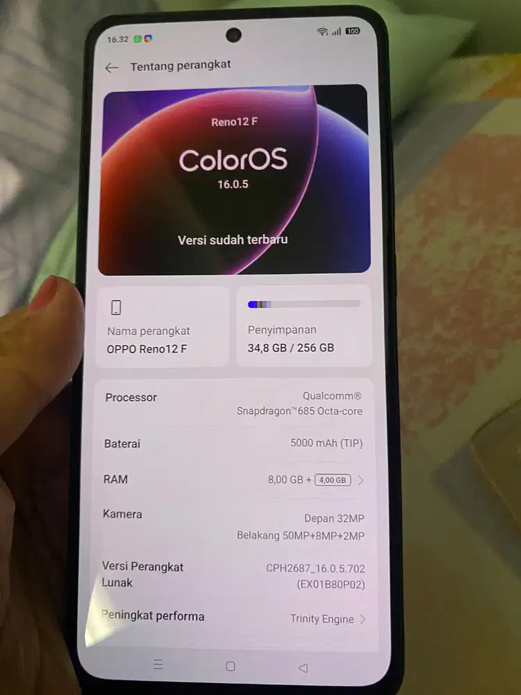 Jual Oppo Reno 12F