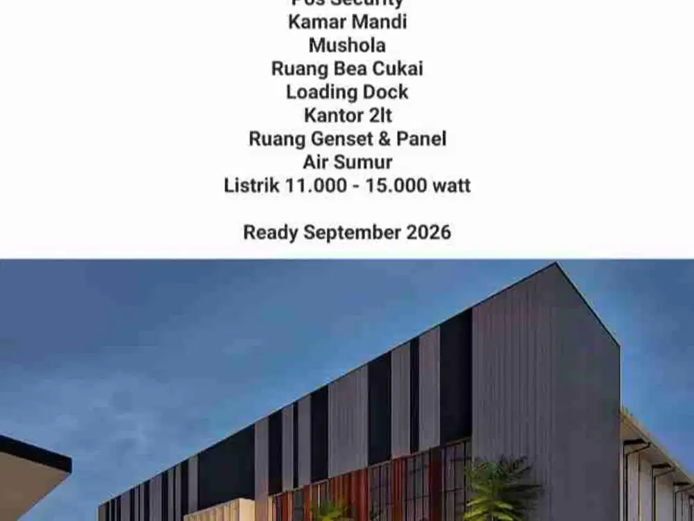 DISEWAKAN GUDANG SEMARANG, KAWASAN INDUSTRI CANDI, GATSU SEMARANG. LUAS 1,6 HEKTAR