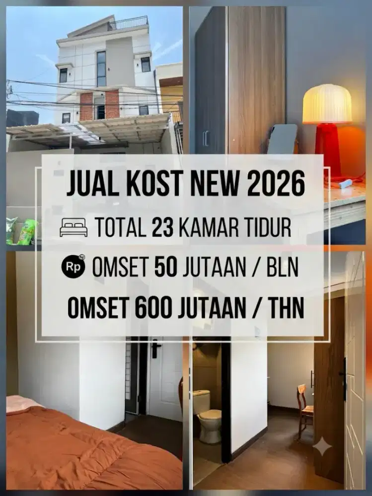 JUAL KOST KOSAN 23 KAMAR CENGKARENG JAKARTA BARAT DEKAT KE TOL JORR